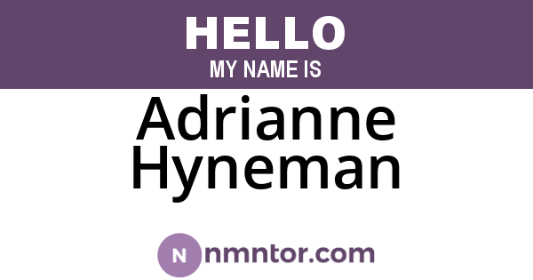 Adrianne Hyneman
