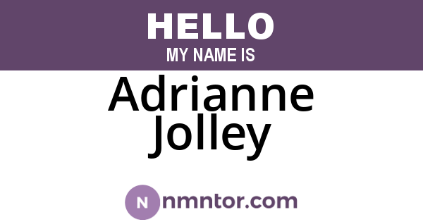 Adrianne Jolley