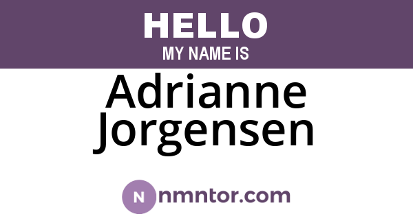 Adrianne Jorgensen