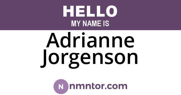 Adrianne Jorgenson