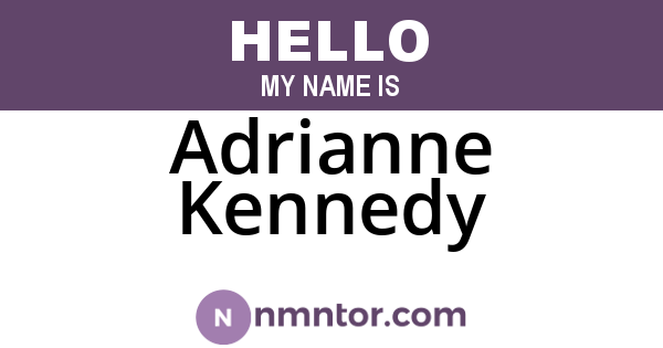 Adrianne Kennedy