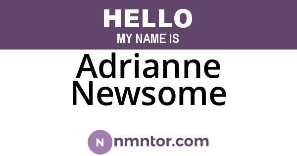 Adrianne Newsome