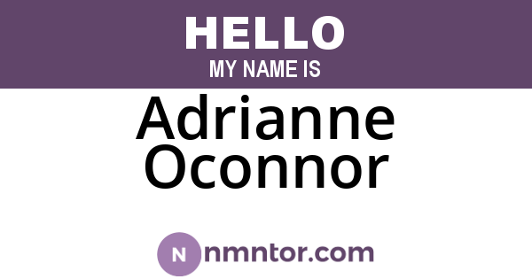 Adrianne Oconnor