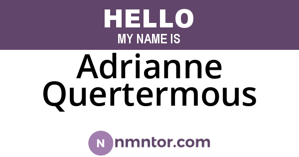 Adrianne Quertermous