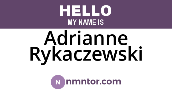 Adrianne Rykaczewski