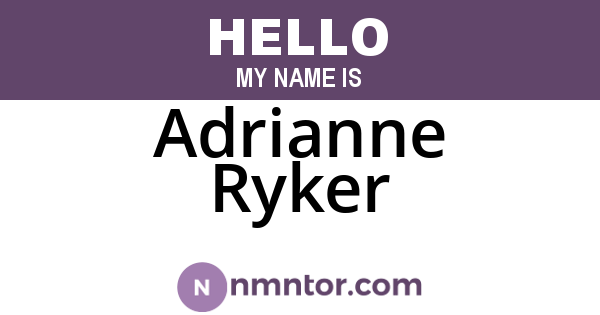 Adrianne Ryker