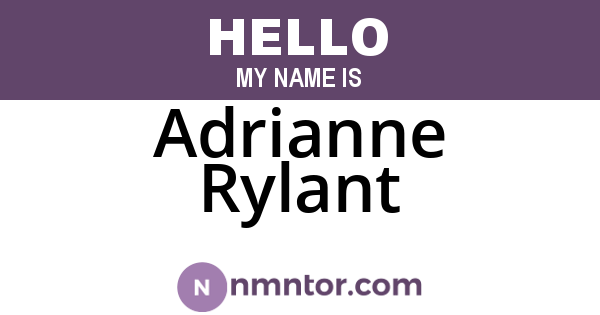 Adrianne Rylant