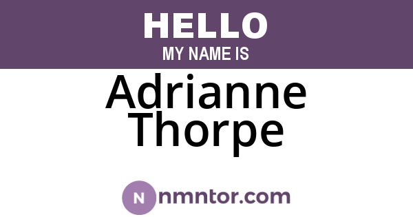 Adrianne Thorpe