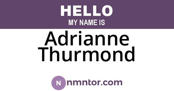 Adrianne Thurmond
