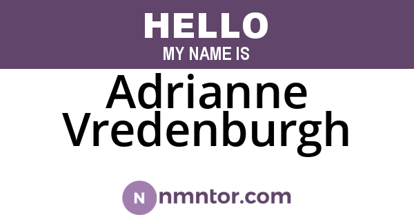 Adrianne Vredenburgh