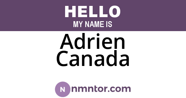 Adrien Canada