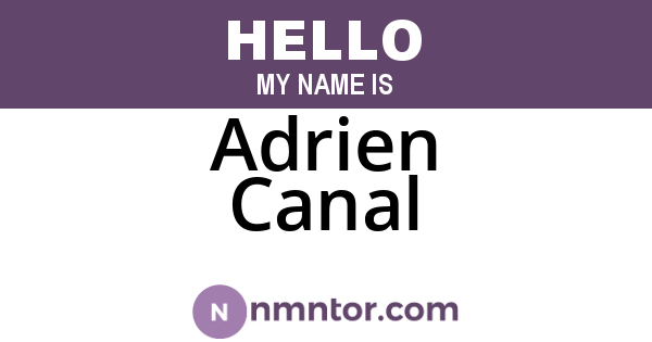 Adrien Canal