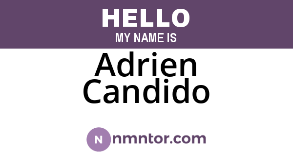 Adrien Candido