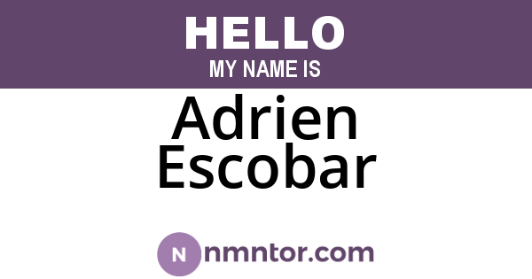 Adrien Escobar