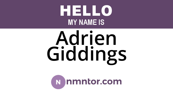 Adrien Giddings