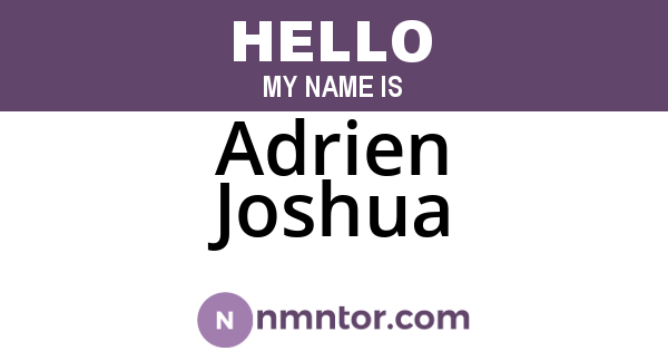 Adrien Joshua