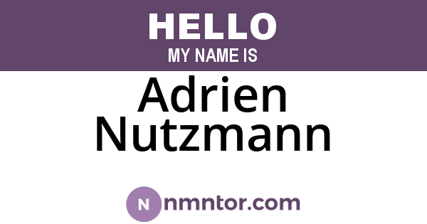 Adrien Nutzmann