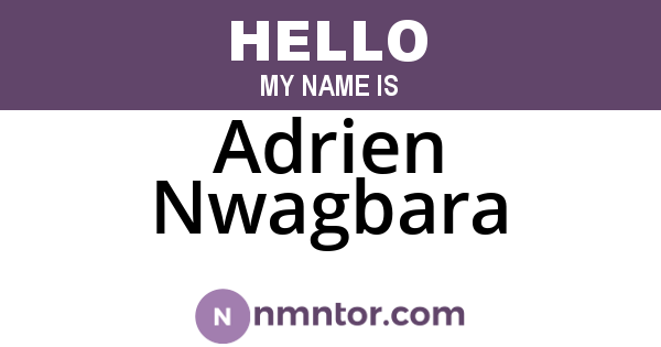 Adrien Nwagbara