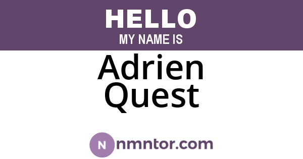Adrien Quest