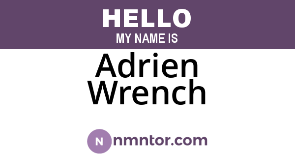 Adrien Wrench