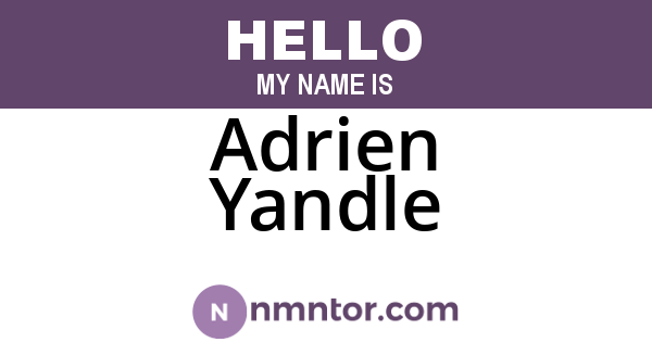 Adrien Yandle