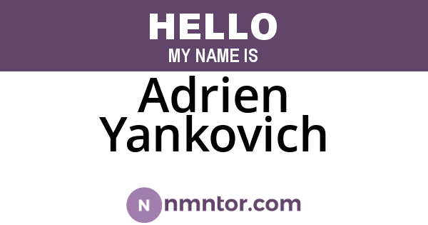 Adrien Yankovich