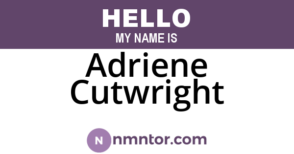 Adriene Cutwright