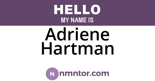 Adriene Hartman