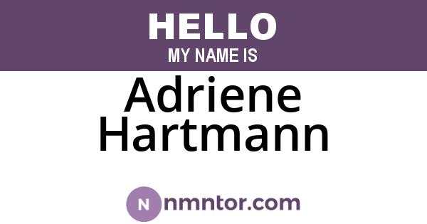 Adriene Hartmann