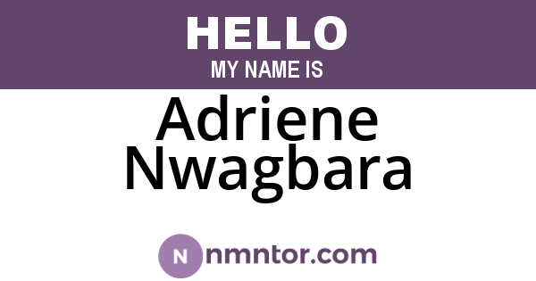 Adriene Nwagbara