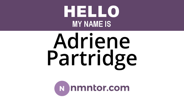 Adriene Partridge