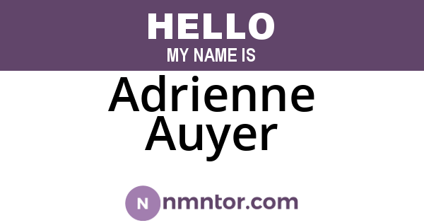 Adrienne Auyer