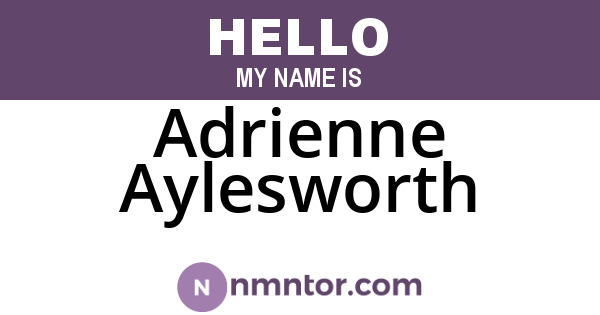 Adrienne Aylesworth