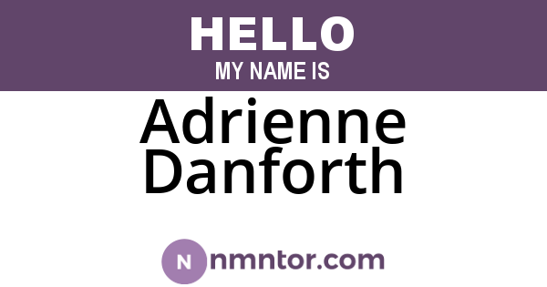 Adrienne Danforth