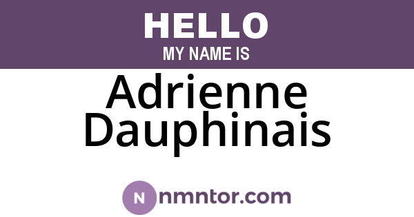 Adrienne Dauphinais