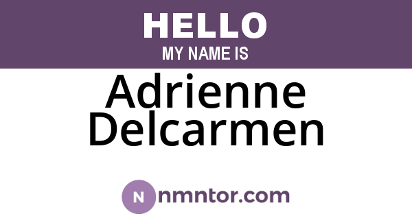 Adrienne Delcarmen