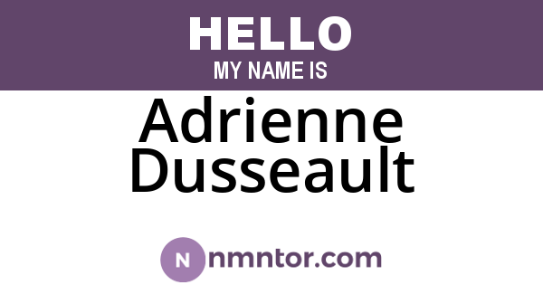 Adrienne Dusseault