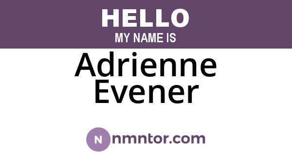 Adrienne Evener