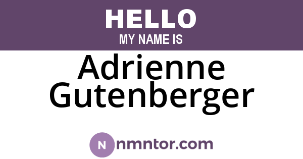 Adrienne Gutenberger