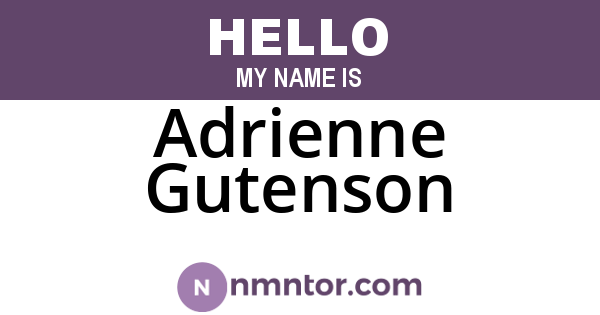 Adrienne Gutenson
