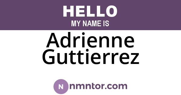 Adrienne Guttierrez