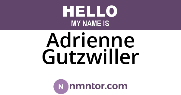 Adrienne Gutzwiller