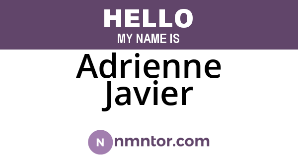 Adrienne Javier