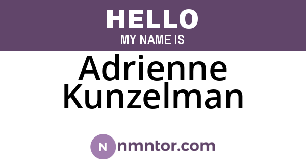 Adrienne Kunzelman