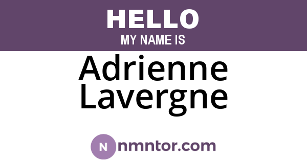 Adrienne Lavergne