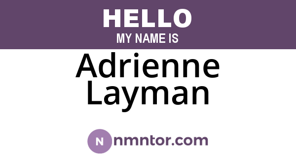 Adrienne Layman