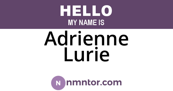Adrienne Lurie