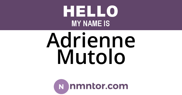 Adrienne Mutolo