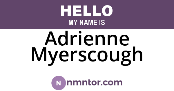 Adrienne Myerscough