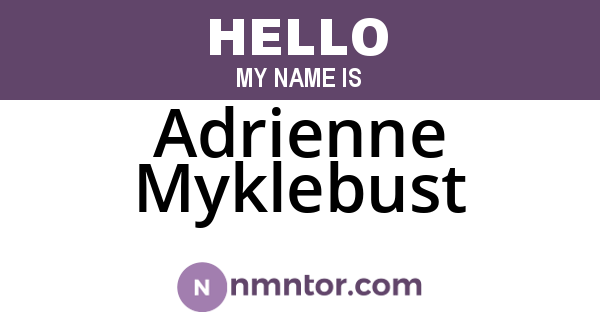 Adrienne Myklebust